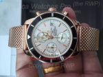 Copy Breitling Superocean Rose Gold White dial Watch